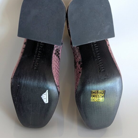 Freda Salvador Hendrix Snakeskin Ankle Boots Size 5 – Designer Leather Statement - Picture 5 of 14